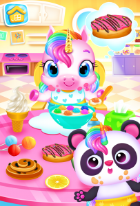 اسکرین شات 1 برنامه My Baby Unicorn - Pet Care Sim