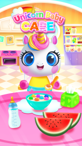 اسکرین شات 3 برنامه My Baby Unicorn - Pet Care Sim
