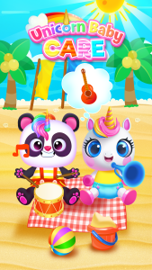 اسکرین شات 2 برنامه My Baby Unicorn - Pet Care Sim