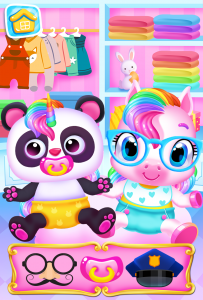 اسکرین شات 2 برنامه My Baby Unicorn - Pet Care Sim