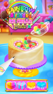 اسکرین شات بازی Rainbow Glitter Birthday Cakes 3