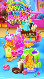 اسکرین شات بازی Rainbow Glitter Birthday Cakes 1