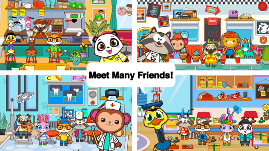 اسکرین شات 2 برنامه Main Street Pets Village Town