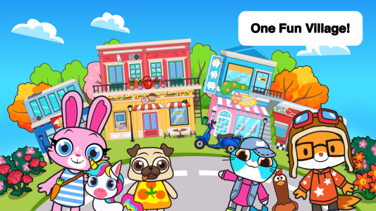 اسکرین شات 1 برنامه Main Street Pets Village Town