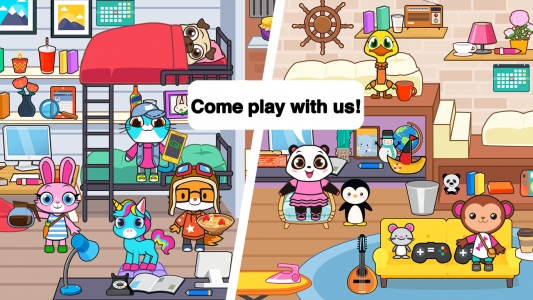 اسکرین شات 4 برنامه Main Street Pets Village Town