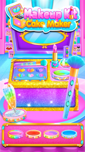 اسکرین شات برنامه Makeup Kit Cake Maker Glitter 4