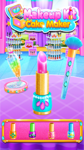 اسکرین شات برنامه Makeup Kit Cake Maker Glitter 2