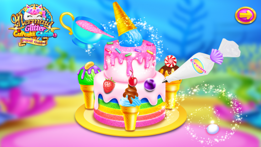 اسکرین شات بازی Mermaid Glitter Cupcake Chef 5