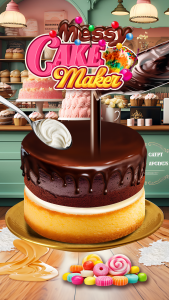 اسکرین شات بازی Messy Cake Maker Cooking Games 2