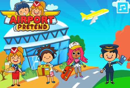 اسکرین شات برنامه My Pretend Airport Travel Town 1