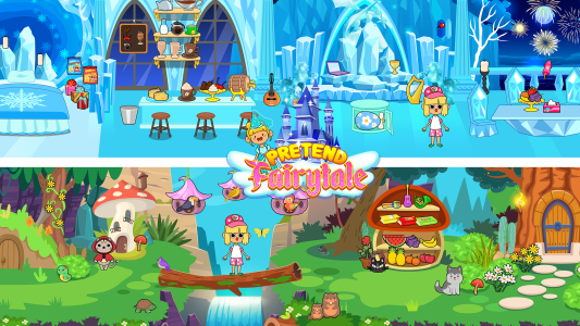 اسکرین شات 2 بازی My Pretend Fairytale Land