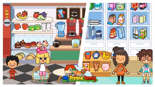 اسکرین شات 6 بازی My Pretend Home & Family Town