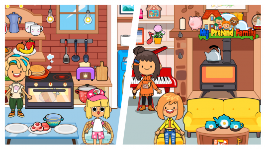 اسکرین شات 7 بازی My Pretend Home & Family Town