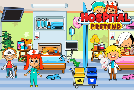 اسکرین شات 1 بازی My Pretend Hospital Town Life