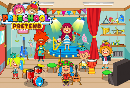 اسکرین شات 4 برنامه Pretend Preschool Kids Games