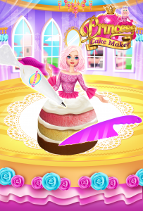 اسکرین شات برنامه Rainbow Princess Cake Maker 2