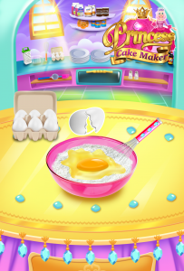 اسکرین شات برنامه Rainbow Princess Cake Maker 4