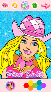 اسکرین شات 5 برنامه Rainbow Glitter Coloring Book
