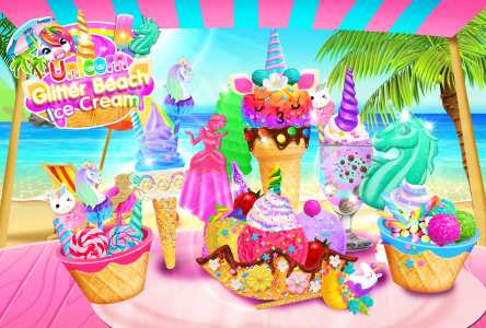 اسکرین شات 4 برنامه Rainbow Unicorn Ice Cream