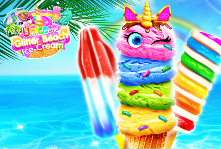 اسکرین شات 1 برنامه Rainbow Unicorn Ice Cream
