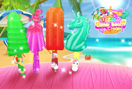 اسکرین شات 3 برنامه Rainbow Unicorn Ice Cream