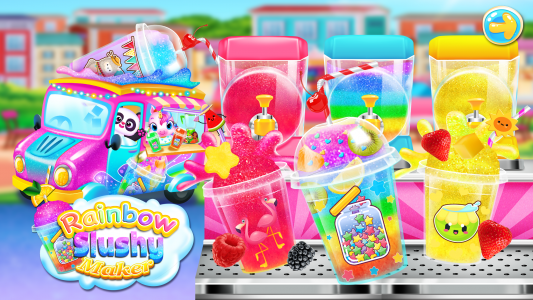 اسکرین شات برنامه Rainbow Frozen Slushy Truck 2