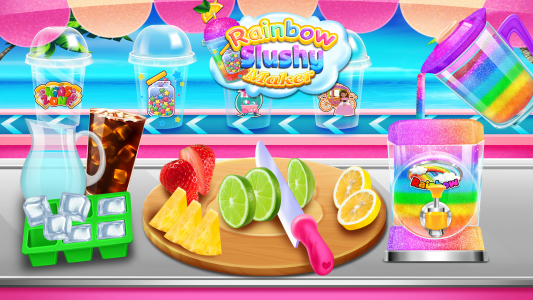 اسکرین شات برنامه Rainbow Frozen Slushy Truck 3