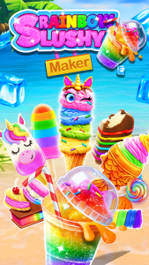 اسکرین شات 1 برنامه Rainbow Frozen Slushy Truck