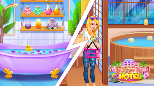 اسکرین شات بازی Rich Girls Hotel Shopping Game 4