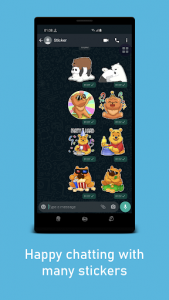 اسکرین شات برنامه Cute Bear Stickers WAStickerApps 5