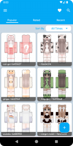 اسکرین شات برنامه Aesthetic Skins for Minecraft 1