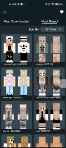 اسکرین شات برنامه Cute Girl Skin for Minecraft 4