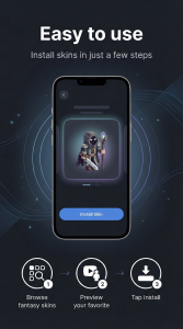 اسکرین شات 2 برنامه Fantasy Hero Skins Pack