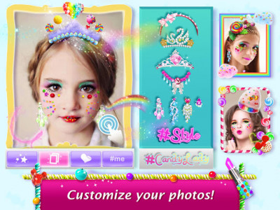 اسکرین شات بازی Candy Mirror ❤ Fantasy Candy Makeover & Makeup App 4