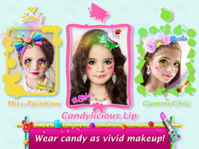 اسکرین شات بازی Candy Mirror ❤ Fantasy Candy Makeover & Makeup App 2
