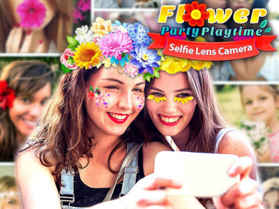 اسکرین شات بازی Flower Selfie Cam - pics, camera & special lenses 2