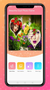 اسکرین شات 1 برنامه Beautiful Dual Photo Frames