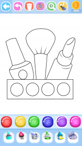 اسکرین شات 2 برنامه Glitter Beauty Coloring Pages