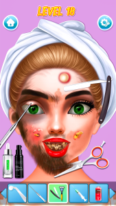 اسکرین شات بازی ASMR Doctor Games Makeup Salon 1