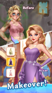 اسکرین شات 3 بازی Beauty Tiles: Story & Makeover