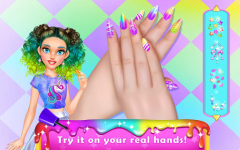 اسکرین شات بازی Rainbow Unicorn Nail Beauty Artist Salon 2