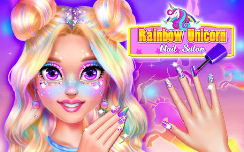 اسکرین شات بازی Rainbow Unicorn Nail Beauty Artist Salon 6