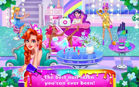 اسکرین شات بازی Rainbow Unicorn Nail Beauty Artist Salon 3