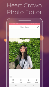 اسکرین شات 2 برنامه Cat Face - Heart Crown Photo