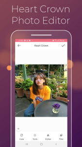 اسکرین شات 6 برنامه Cat Face - Heart Crown Photo