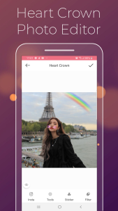 اسکرین شات 4 برنامه Cat Face - Heart Crown Photo