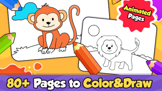اسکرین شات بازی Baby Coloring games for kids with Glow Doodle 1