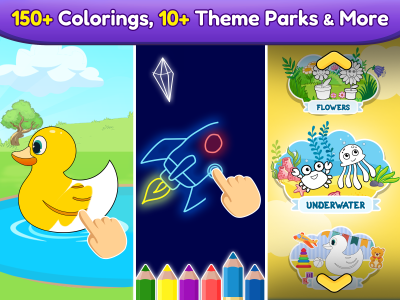 اسکرین شات 1 بازی Coloring games for kids: 2-5 y