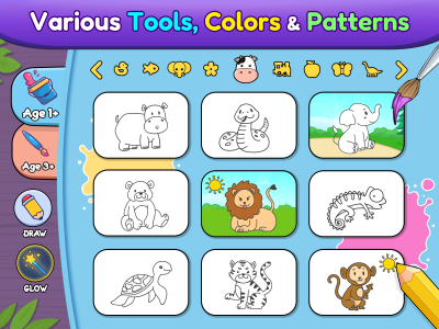 اسکرین شات بازی Coloring games for kids: 2-5 y 4