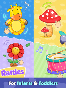 اسکرین شات برنامه Baby Rattle - Giggles & Lullaby Sounds for infants 6